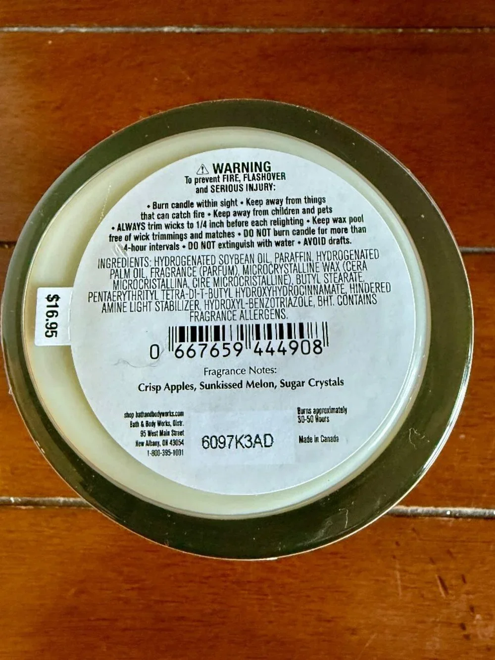 NEW PINK APPLE PUNCH Single Wick Candle Bath & Body Works - Picture 3 of 3
